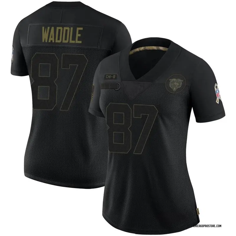 Black Women's Tom Waddle Chicago Bears Limited 2020...
