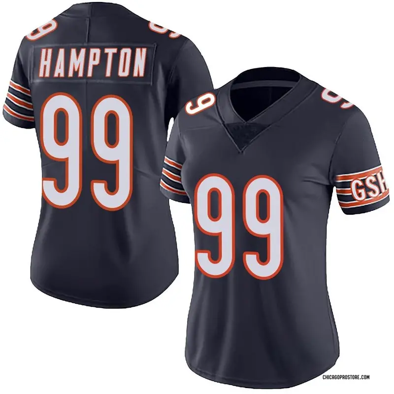 Navy Women's Dan Hampton Chicago Bears Limited Team Color...