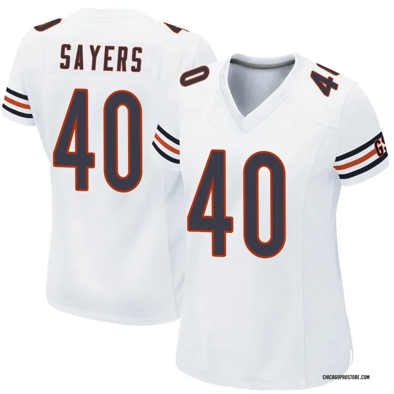 gale sayers white jersey